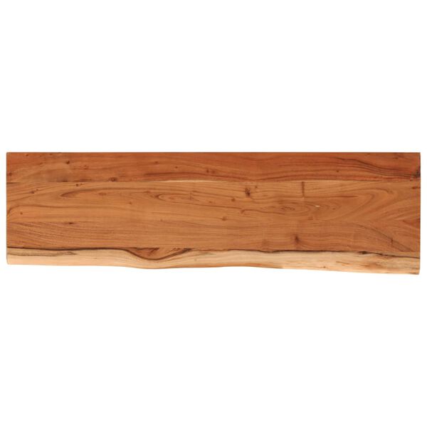 vidaXL Wall Shelf Brown Solid Acacia wood 35.4 x 11.8 x 1.5 in