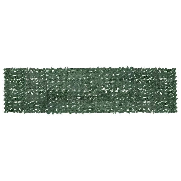 vidaXL Balcony Screen Dark Green Polyethylene, Fabric 157.5 x 39.4 in