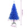vidaXL Blue Artificial Christmas Tree PVC 59 in tall Decorative Inlays