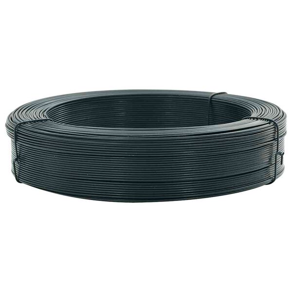 vidaXL Fence Binding Wire 820.2 ' 2,3/0.15 " Steel Blackish Green