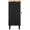 vidaXL Sideboard Black Solid rough mango wood, iron Medium Sideboard
