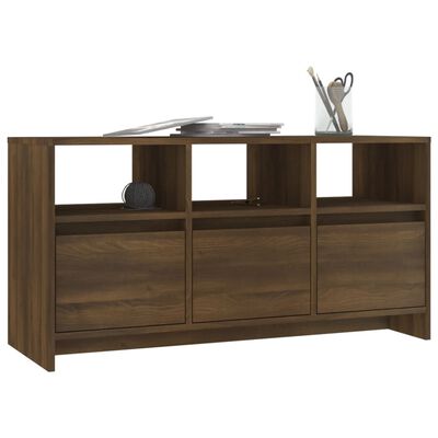 vidaXL TV Cabinet Brown Oak 40.2"x14.8"x20.7" Engineered Wood
