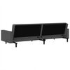 vidaXL Sofa Bed Dark Grey Velvet (100% polyester), wood, foam, plastic