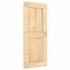 vidaXL Sliding Door with Hardware Set 33.5x82.7" Solid Wood Pine