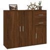 vidaXL Sideboard Brown oak Engineered wood 35.8x11.6x29.5 in Sideboard