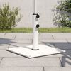 vidaXL Parasol Base White Steel base Medium Adjustable Armrests