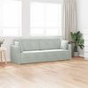 vidaXL Floor Sofa Bed Light Grey 83.86 x 27.56 x 30.31 in Velvet