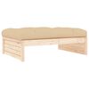vidaXL Garden Footstool Beige Solid pine wood Large Modular