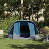 vidaXL Camping Tent Cabin 4-Person Blue Waterproof