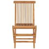 vidaXL Garden Chair Set of 2 Warm Brown Sanded teak hardwood Compact