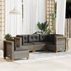 vidaXL Garden Sofa Set Grey