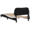 vidaXL Bed Frame Black and White