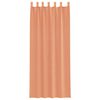 vidaXL Voile Curtains with Loops 2 pcs Terracotta 55.1x102.4"