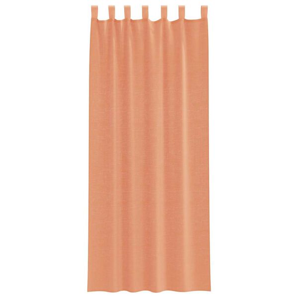 vidaXL Voile Curtains with Loops 2 pcs Terracotta 55.1x102.4"