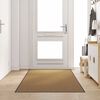 vidaXL Doormat Other Cream and Black 47.2" x 118.1" Polyamide and PVC