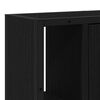 vidaXL Bathroom Mirror Cabinet Black oak