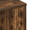 vidaXL Bathroom Cabinet with Door Smoked Oak 15.35 x 9.25 x 25.59 in