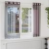 vidaXL Voile Curtains with Grommets 2 pcs Purple 55.1x55.1"