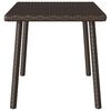 vidaXL Garden Coffee Table Brown PE rattan, powder-coated steel