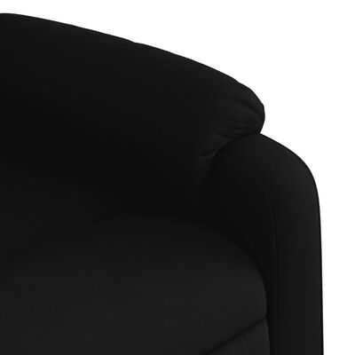 Close-up upholstery on armrest and cushion of recliner.
