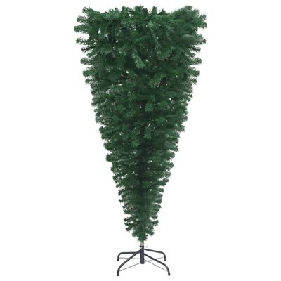 vidaXL Upside-down Artificial Christmas Tree with LEDs&Ball Set 94.5"