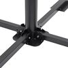vidaXL Parasol Base Set Grey Granite Medium Foldable