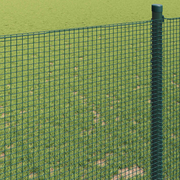 vidaXL Welded Wire Fence Green 5.2'x 32.8'Steel