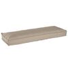 vidaXL Pallet Cushion Set 2 pcs Taupe 47.24 x 15.75 x 3.15 in