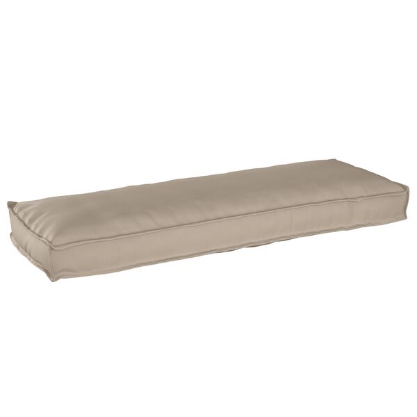 vidaXL Pallet Cushion Set 2 pcs Taupe 47.24 x 15.75 x 3.15 in