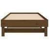 vidaXL Day Bed Honey Brown Solid Pine Wood Double Pull-Out Day Bed