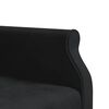 vidaXL L-shaped Sofa Bed Black Velvet (100% polyester), plywood, metal