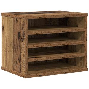 vidaXL Desk Organiser Old Wood 14.17 x 10.24 x 11.61 in