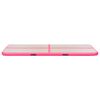 vidaXL Inflatable Gymnastics Mat with Pump 118.1"x39.3"x3.9" PVC Pink