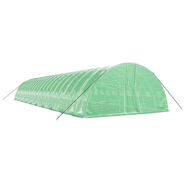 vidaXL Greenhouse Green PE (Polyethylene) Large Greenhouse Rectangular