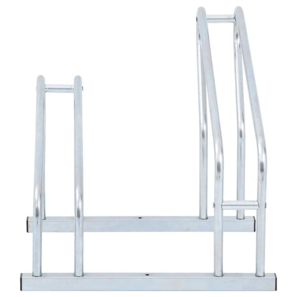 vidaXL Bicycle Stand for 2 Bikes Floor Freestanding Galvanized Steel