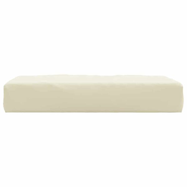 vidaXL Pallet Cushion Cream Oxford fabric (100% polyester)
