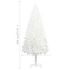 vidaXL Christmas Tree White PE (Polyethylene) 70.9 in tall, 35.4 in wide