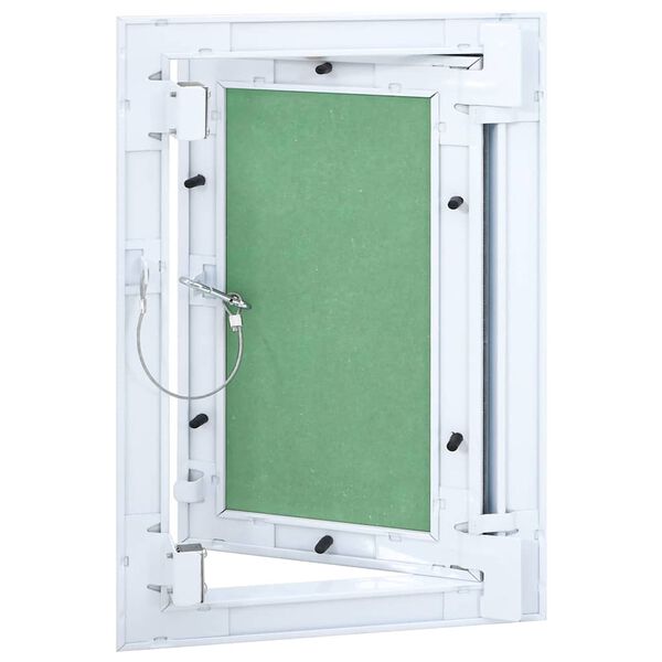 vidaXL Access Panel Green and Silver 9.84 x 13.78 in