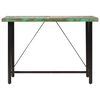 vidaXL Bar Table Mixed color Solid reclaimed wood and iron Large Durable