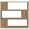vidaXL Book Cabinet Artisan oak Engineered wood 39.4 x 9.4 x 37.0 in