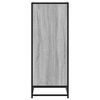 vidaXL Shoe Rack Grey Sonoma Engineered wood, metal Medium
