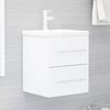 vidaXL Sink Cabinet White Engineered wood 16.1x15.2x18.9 in Sink Cabinet