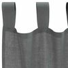 vidaXL Voile Curtains with Loops 2 pcs Dark Grey 55.1x102.4"