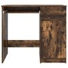 vidaXL Desk Smoked Oak Engineered wood Medium Desk Rectangular