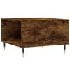 vidaXL Coffee Table Smoked Oak Engineered wood, metal Small Coffee Table