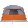vidaXL Family Tent Cabin 8-Person Gray and Orange Waterproof