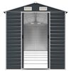 vidaXL Garden Shed Anthracite Galvanized Steel Large Garden Shed