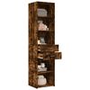 vidaXL Highboard Smoked Oak Engineered Wood Tall Highboard Rectangular