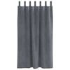 vidaXL Blackout Curtains 2 pcs Light Grey 55.12 x 68.90 in Velvet