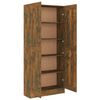 vidaXL Book Cabinet Smoked Oak Engineered Wood Standard Book Cabinet